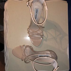 Steve Madden nude strappy heels size 7.5